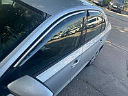 Ветровики с хромированным молдингом Niken Luxury (4 шт) для Skoda Rapid 2012-2019 гг