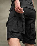 Тактичні міські шорти GEN 3 чорні ріп-стоп ПП7726 ТМ, фото 3