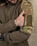Польова куртка ARMOR олива + мультикам вставки демісезон ПП7751 ТМ, фото 3
