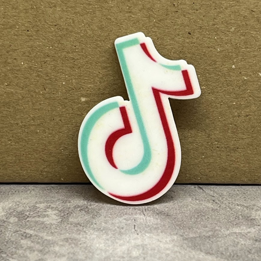 Серединка для бантиків Tiktok (червоно-м'ятний), 2,5*3,5 см, шт, Різнокольоровий, фото 1