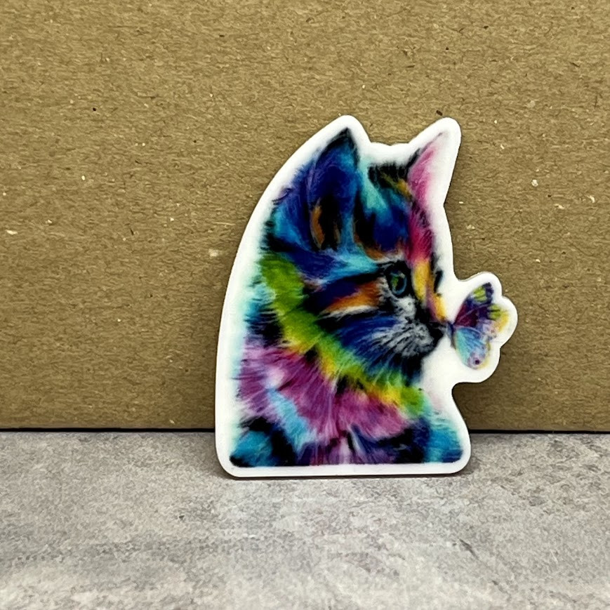 Серединка для бантів Котенок, 3,5*3 см, арт 010468, 1 шт, Різнокольоровий, фото 1