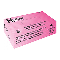 Рукавички нітрілові рожеві HOFFEN (3,5 г) S 100 шт