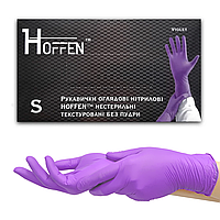 Рукавички нітрілові фіолетові HOFFEN (3,5 г) S 100 шт