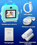 Фотоапарат принтер дитячий миттєвого друку з розширеним набором. Принтер котик, подарунок для дітей., фото 4