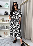 Жіноча довга літня сукня зі штапелю (р.50-52,54-56,58-60,62-64) бавовна віскоза, фото 2