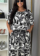 Жіноча довга літня сукня зі штапелю (р.50-52,54-56,58-60,62-64) бавовна віскоза, фото 6