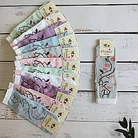 Шкарпетки жіночі Premio різнокольорові з малюнком Сакура 37-40р | 12 пар