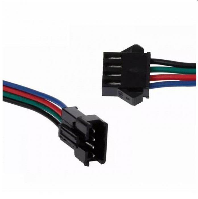 Роз'єм живлення для світлодіодної стрічки 4pin JST SM 4 15см -10 пар