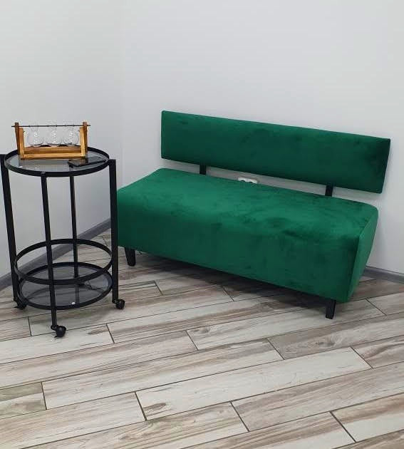 Диван лавка велюрова в салон, в офіс, у магазин, у кафе, на балкон і лоджію, у передпокій. Диванчик очікування