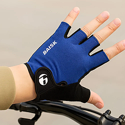 Велосипедні рукавички з відкритими пальцями, розмір L, BAISK / Безпалі рукавички / Спортивні рукавички