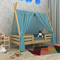 SportBaby Ліжечко будиночок Вігвам — 2 лак 80 х190