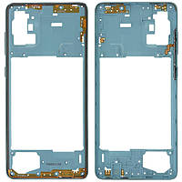 Рамка корпусу Samsung Galaxy A71 A715F (синя)