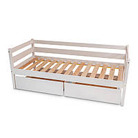 SportBaby Підліткове ліжко біле babyson 1 з шухлядою 80x190 см