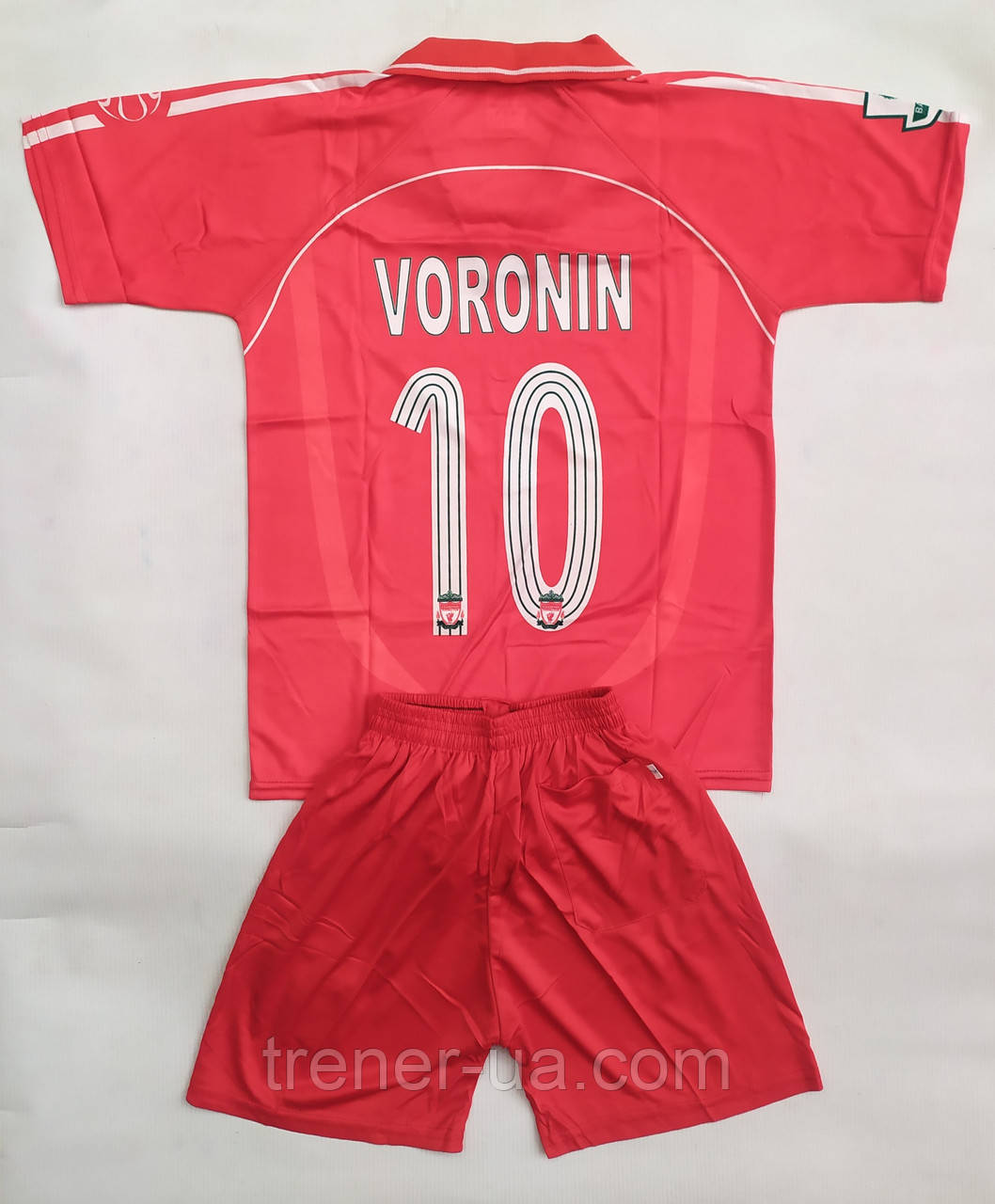 Футбольна форма Ліверпуль/Voronin дитяча футбольна форма/розпродаж форми Ліверпуль/дешева форма для ігор, фото 1