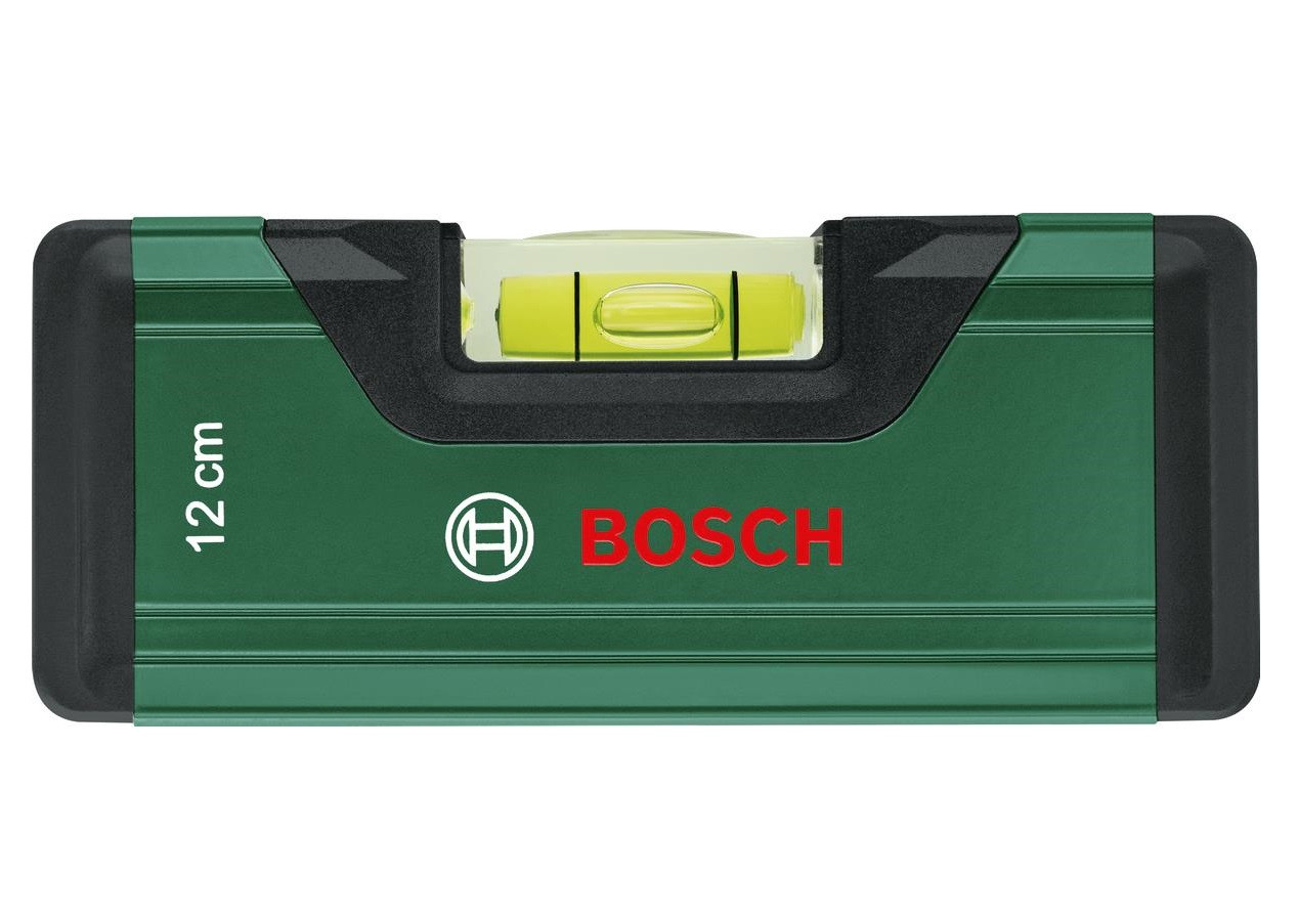 Рівень будівельний Bosch 1 капсула, алюмінієвий, точність 0.05 мм/м 12 см Зелений (1.600.A03.2V4)