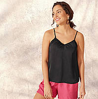 Жіноча атласна майка esmara®, розмір євро 34 (6), колір чорний