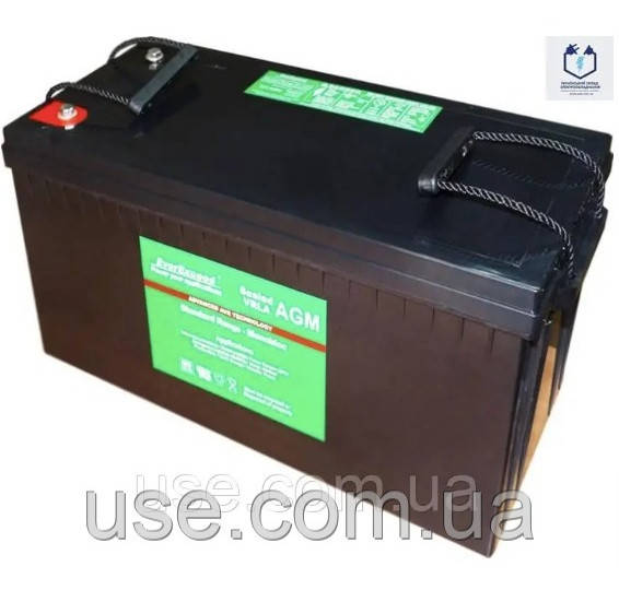 Акумулятор AGM 12V 250 Ah, а*год, А/год, Ah, AH, 250 Ампер-годин, 12 Вольт, В, Volt, АКБ, для інвертора