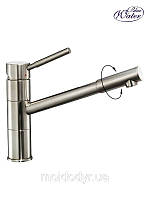 Змішувач для кухні Blue Water Denver (титан) з обертовим аератором