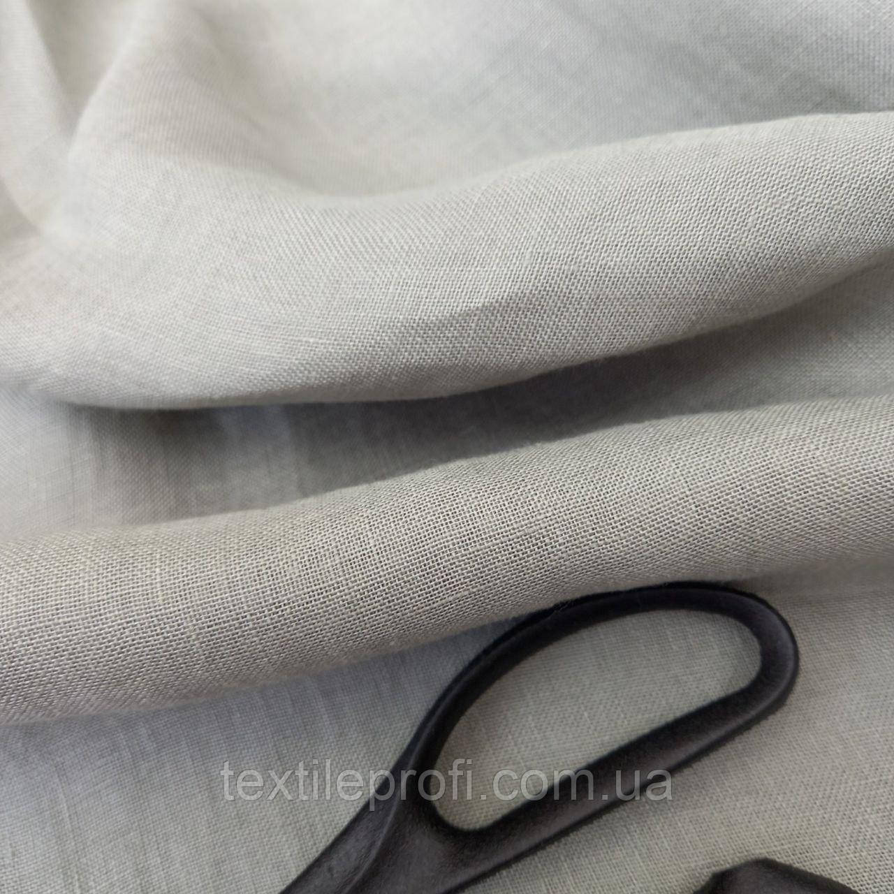 Лляна декоративна широка тканина