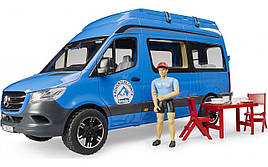 Іграшка Bruder Mercedes Sprinter кемпер з водієм та аксесуарами (02684)