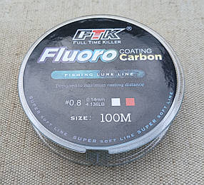 Ліска флюорокарбонова для лову риби "FULL TIME KILLER" 100 м (0.14/1.8кг)