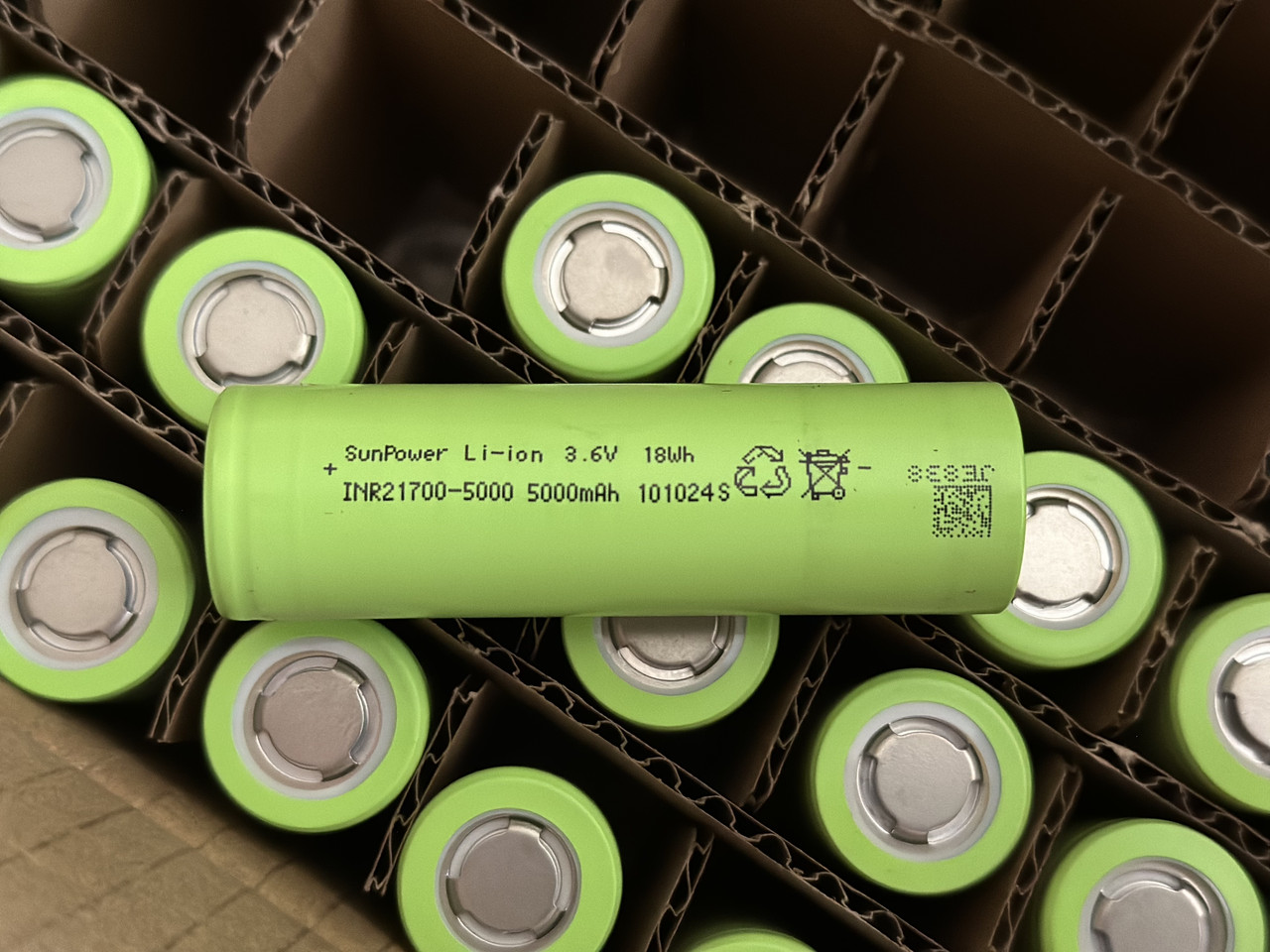 Акумулятор 21700 Li-Ion SunPower 5000 mAh