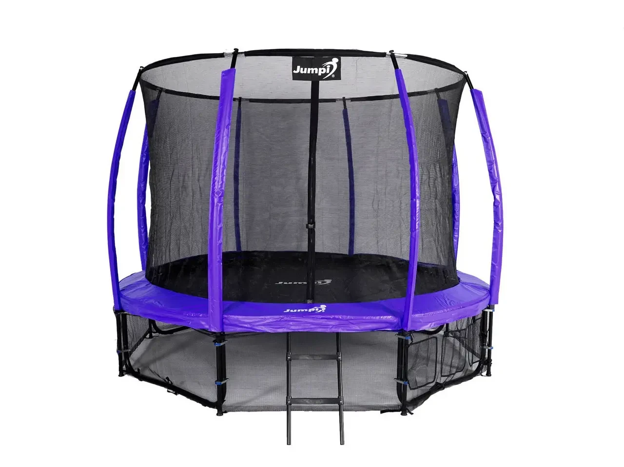 Jumpi батут 312 см 10 ft Maxy Comfort Plus фіолетовий із внутрішньою сіткою