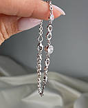 Срібний жіночій браслет з покриттям родій 1620, фото 2