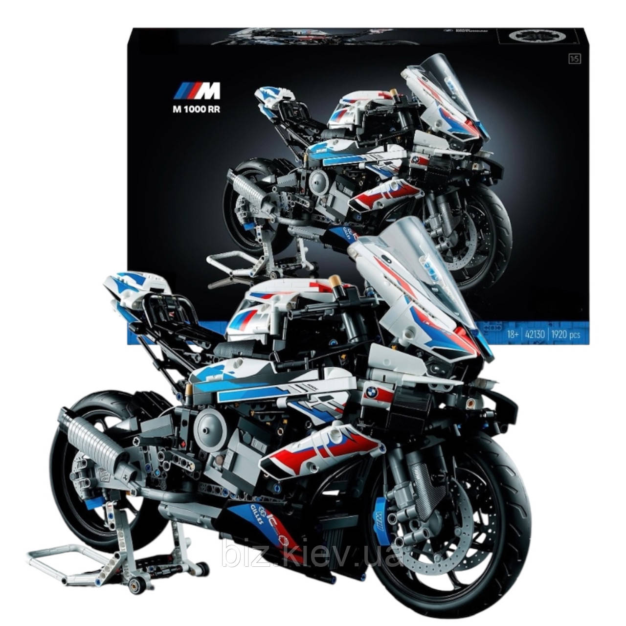 Конструктор BMW M 1000 RR сумісний із LEGO Technic мотоцикл БМВ 42130