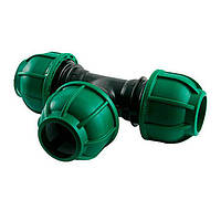 Трійник 110мм Irritec Італія швидкозатискний компресійний