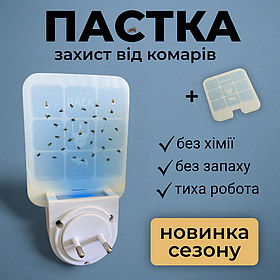 Пастка для мух липка, автоматична ловушка для мух, клейова пастка від мух Hechpro (PLUG01)