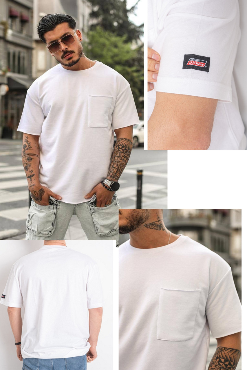 Футболка батальна чоловіча брендова котонова на високий зріст DICKIES