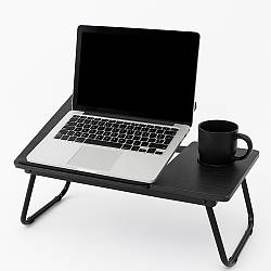 Столик для ноутбука в ліжко 64х32х25см, до 45кг, 5 положень / Підставка для ноутбука / Стіл під ноутбук