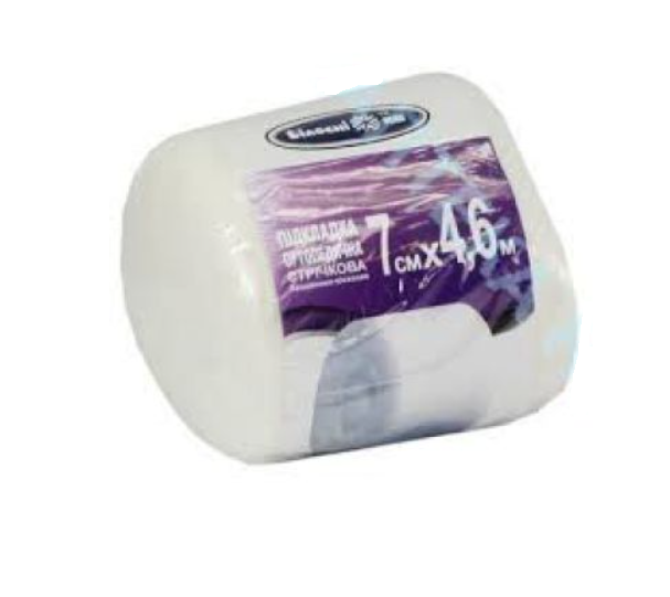 Підкладка ортопедична стрічкова бавовняна бавовняна-віскозна шир.7 см довжина 4,6 м ТМ "Білосніжка"