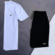 Футболка і шорти чоловічі чорно-білі, легкий літній костюм, фото 6