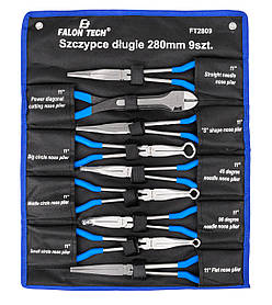 Набір довгогубців 280 мм 9 од. Falon Tech FT2809