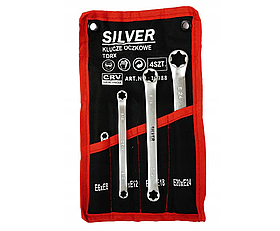 Ключі накидні TORX 4 шт. E6-E24 Silver S10988