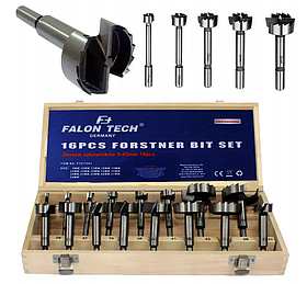 Набір фрез форстнера по дереву 16 шт. 6-54 мм Falon Tech FT-017001