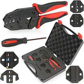 Кліщі для обтиску контактів з тріскачкою LEX LXMC4IN1