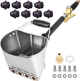 Хопер ківш для штукатурки + 8 насадок Vorfal V01009