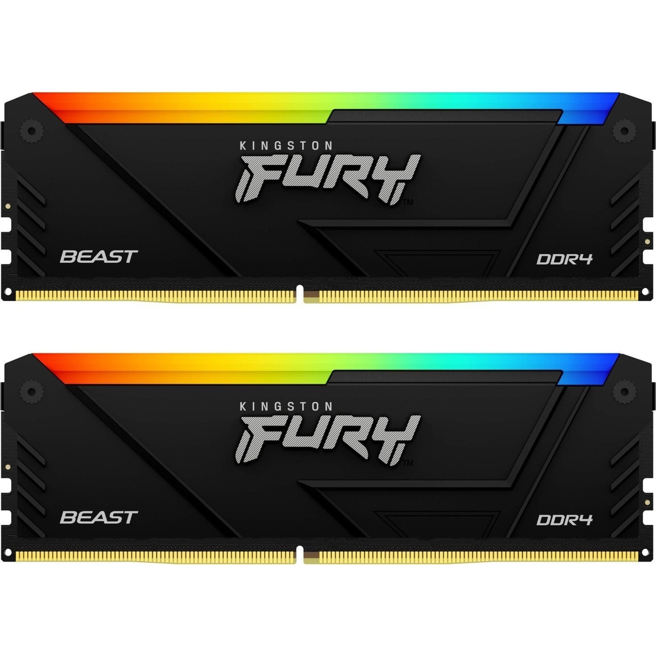 Модуль пам`яті DDR4 2x16GB/3200 Kingston Fury Beast RGB (KF432C16BB12AK2/32), фото 1