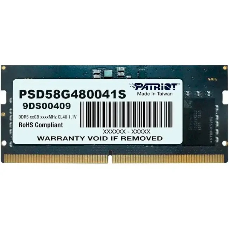 Модуль пам`яті SO-DIMM 8GB/4800 DDR5 Patriot Signature Line (PSD58G480041S), фото 1