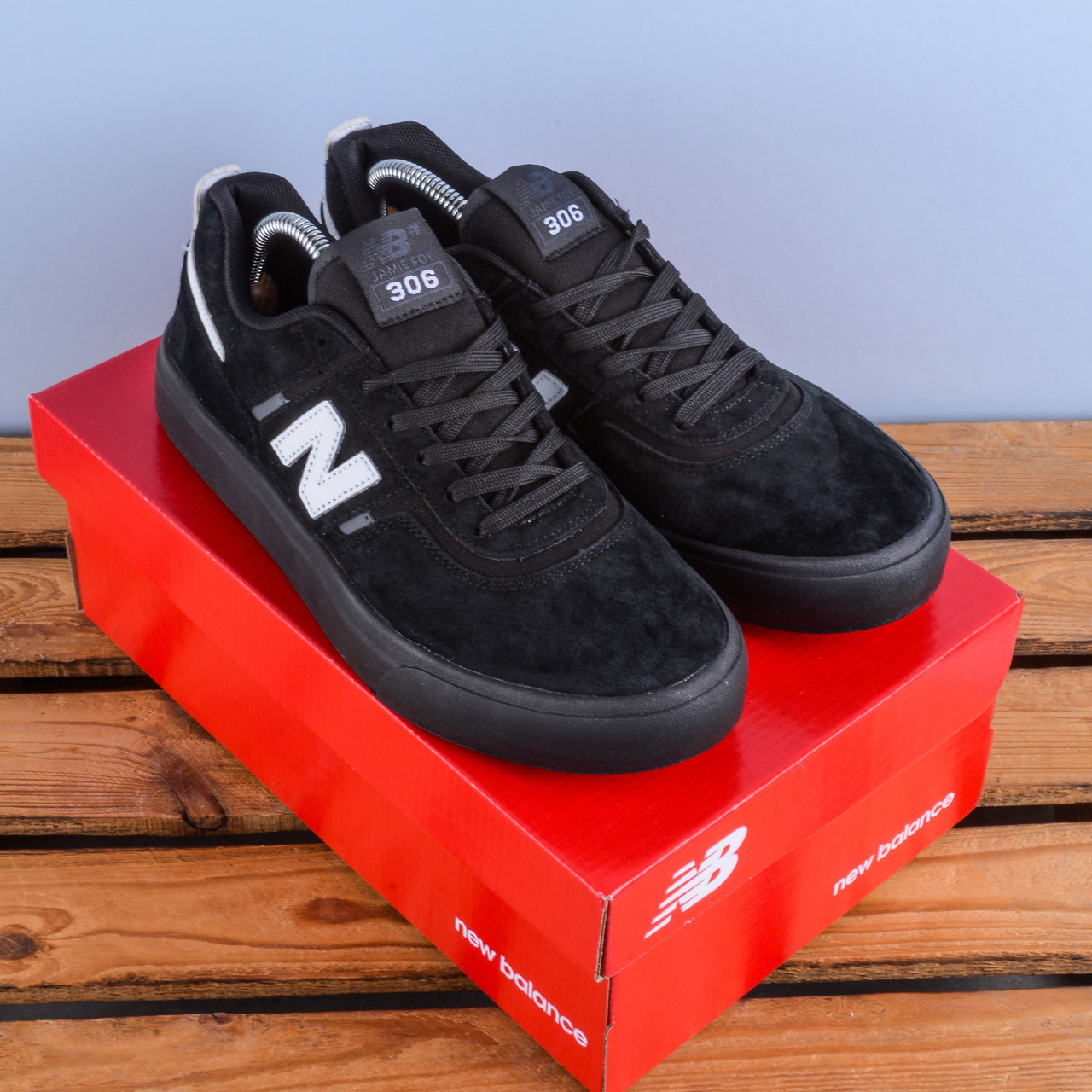 Кросівки кеди New Balance 306 чорні з білим