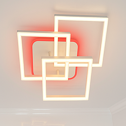 Led люстра сучасна з пультом Linisoln 85W до 18 кв.м колір Білий 11058/3 WH 3color