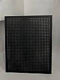 Перфораційний металевий лист (панель) у профілі до стіни чорного кольору, фото 3
