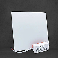 Світильник світлодіодний Biom UNI-2-S24W-5 24Вт квадратний 5000К (РУХЛИВІ КЛІПСИ)