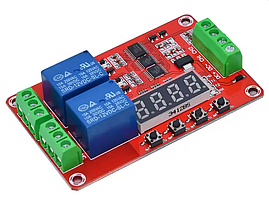 Реле часу FRM02, таймер затримки DC 12V 10A 2-канальний регульований