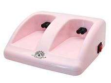 Воскоплав двокасетний Global Fashion Depilatory Heater 2в1 з підставкою для депіляції волосся Персиковий 40 Вт, фото 3