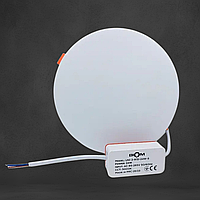 Світильник світлодіодний Biom UNI-2-R24W-5 24Вт круглий 5000К (РУХЛИВІ КЛІПСИ)