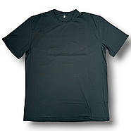 Футболка чоловіча стрейчева батал Nike, Туреччина, розміри 56-64, темно-зелена, 011895, фото 2